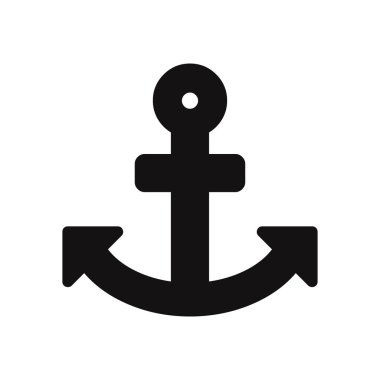 Çapa vektör simgesi simgesi