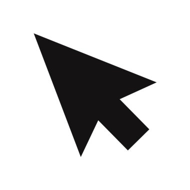 İmleç vektör simgesi. Fare, işaretçi, tıklayın simgesi