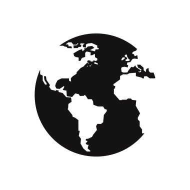 Dünya küresel vektör simgesi