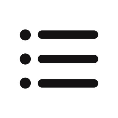 Liste vektör simgesi simgesi