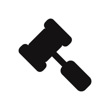 Yasal çekiç vektör simgesi