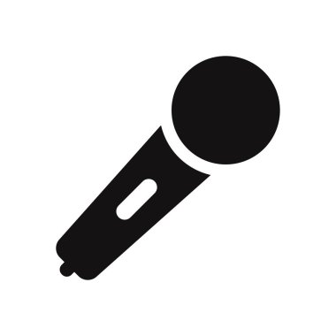 Karaoke mikrofon vektör simgesi