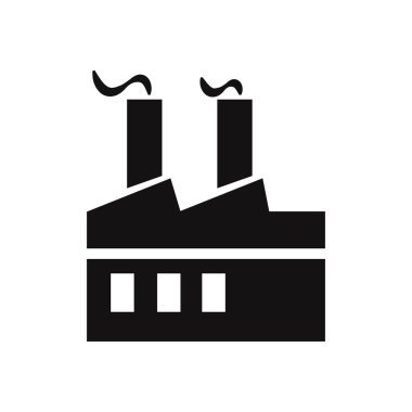 Fabrika vektör simgesi simgesi
