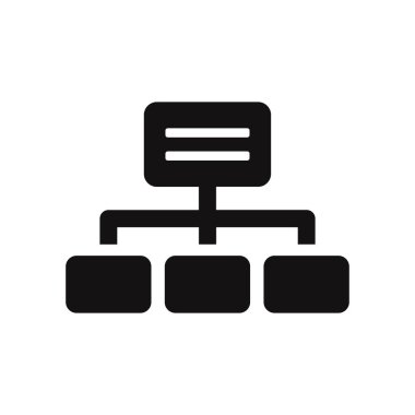 hiyerarşik yapı vektörü simgesi