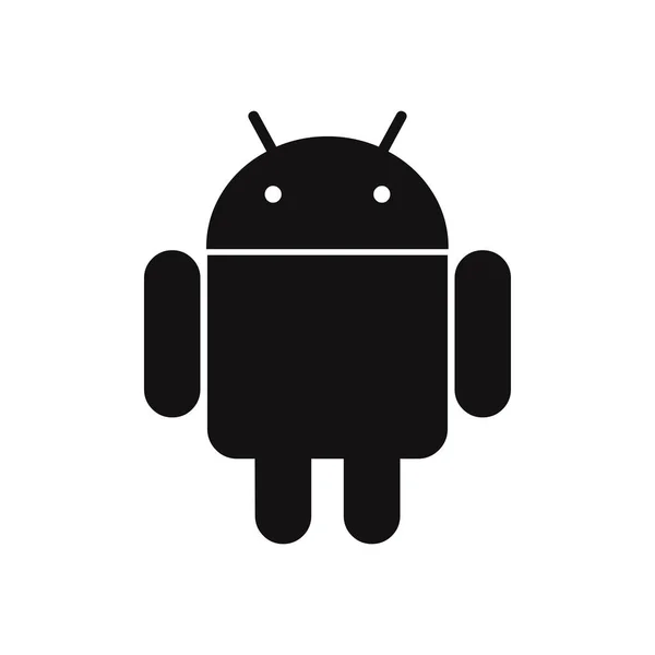 Icône Vectorielle Caractères Android — Image vectorielle