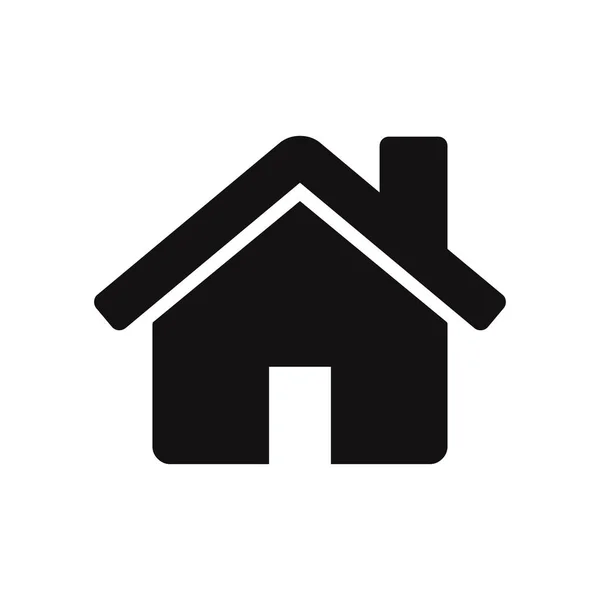 ホームのベクター アイコン 不動産 住宅のシンボル Web ホーム インタ フェースの分離の白い背景に署名します — ストックベクタ
