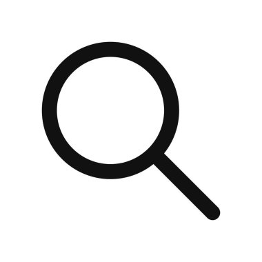 Web sitesi ve mobil için modern tasarım biçiminde arama vektörü simgesi