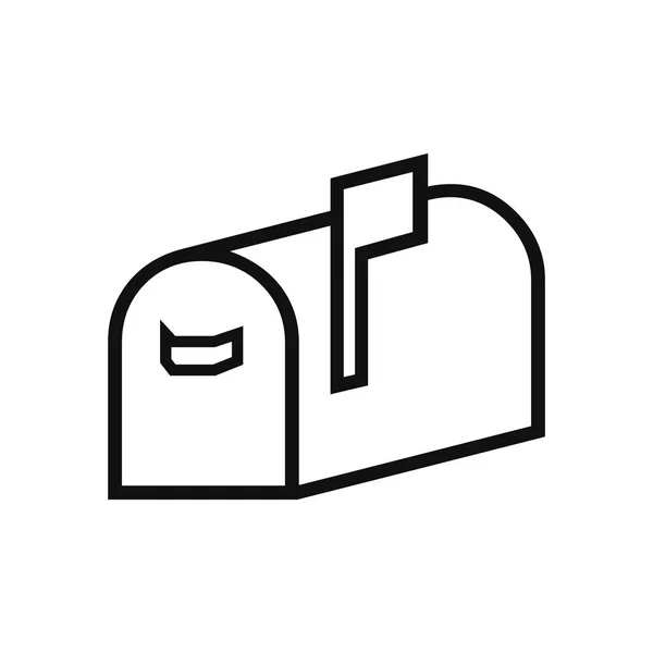 Icono de vector de buzón de correo en estilo de diseño moderno para el sitio web y la multitud — Vector de stock