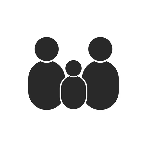 Ikona vektoru rodiny — Stock fotografie