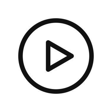 Web sitesi ve mobil tasarım için modern tasarım tarzında vektör simgesi çal 