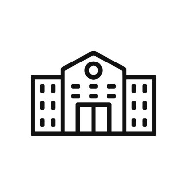 Web sitesi ve m için modern tasarım biçiminde üniversite vektör simgesi