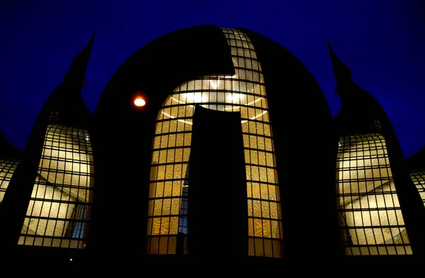 Mosquée Centrale Cologne Illuminée — Photo