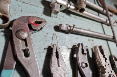 Eski atölye Araçlar paneli