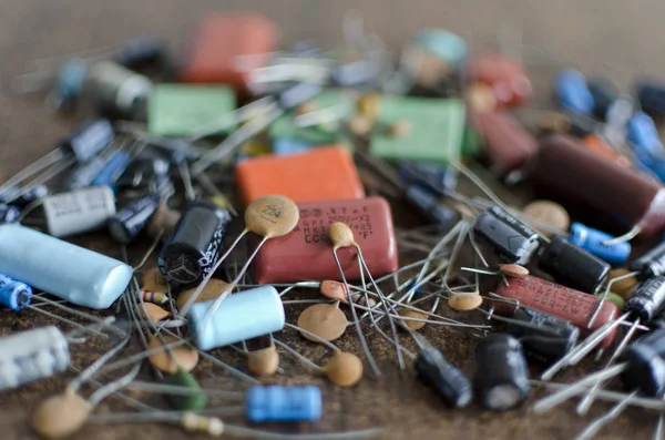 Some Old Electronic Components — Stock Photo, Image