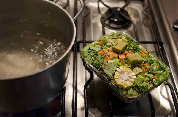 Preparing Vegetable Soup — Stock Photo, Image