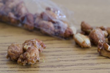 Fıstık karamel yemek hazır