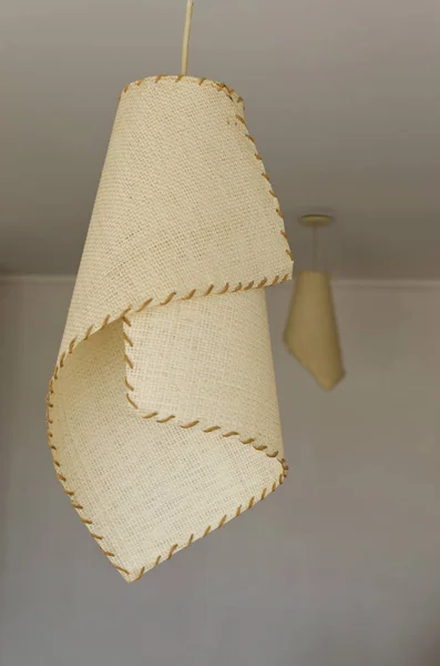 hand-made pendant lamp in an envelope shape