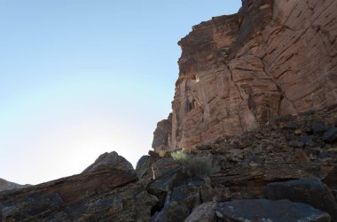 Talampaya dağlarında peyzaj