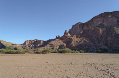 Talampaya dağlarında peyzaj