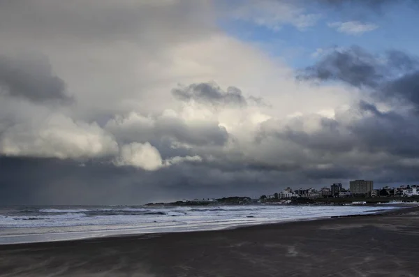 Playas Vacías Día Nublado Invierno —  Fotos de Stock