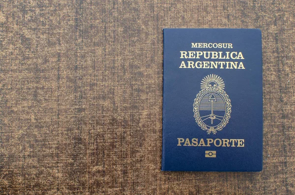 Three passports of Argentina. travel the world.