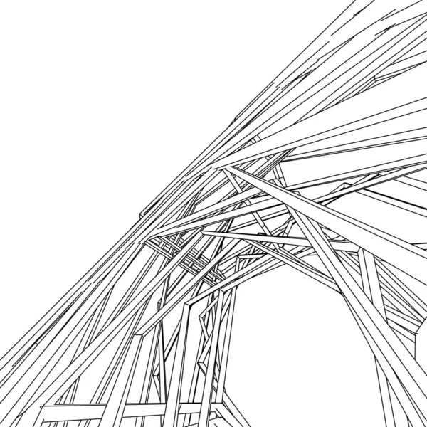 Abstrakte Geometrische Formen Illustration — Stockfoto