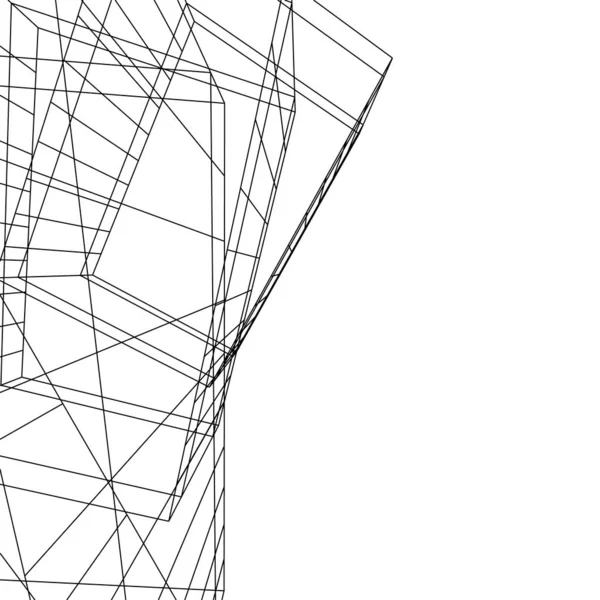 Soyut Geometrik Formlar Çizim — Stok fotoğraf