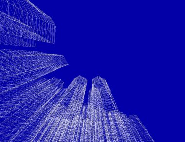 Ev kavramı kroki 3d çizim