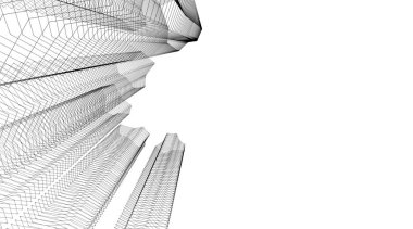 Ev kavramı kroki 3d çizim