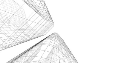 Ev kavramı kroki 3d çizim