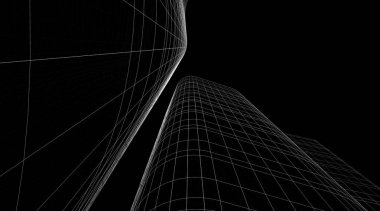 Ev kavramı kroki 3d çizim