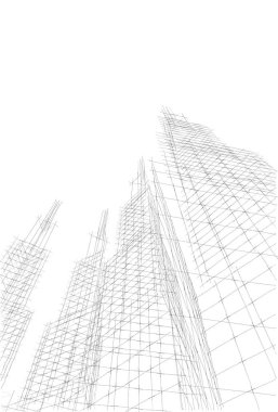 Ev kavramı kroki 3d çizim