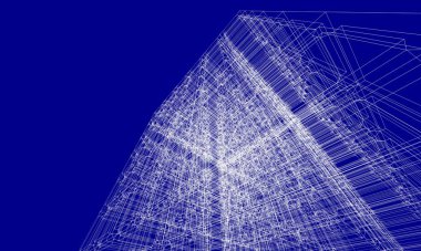 Ev kavramı kroki 3d çizim