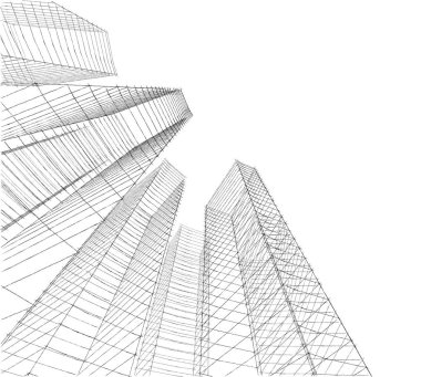 Ev kavramı kroki 3d çizim