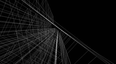 Ev kavramı kroki 3d çizim