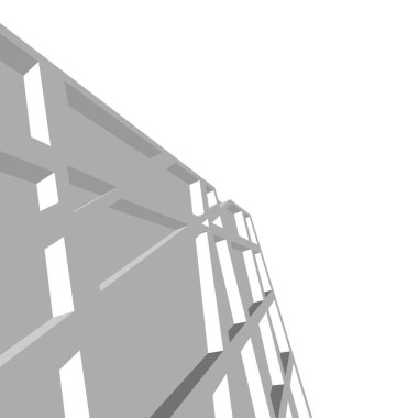 soyut geometrik formlar 3d çizim