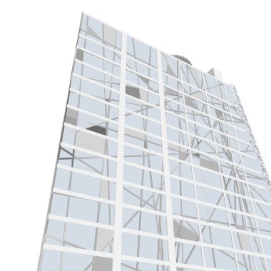 mimari konsepti Eskiz 3d illüstrasyon