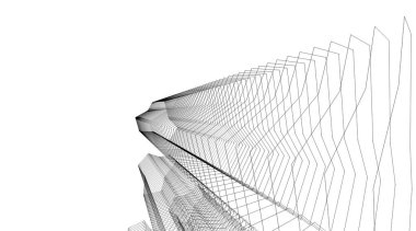 Ev kavramı kroki 3d çizim