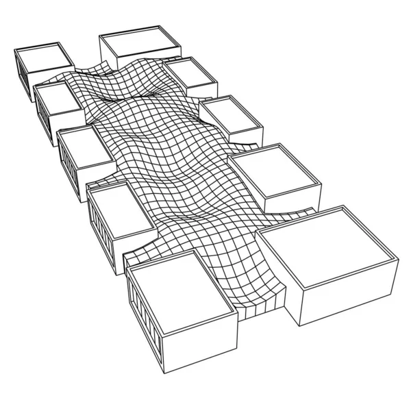 Formas Geométricas Abstractas Ilustración — Foto de Stock