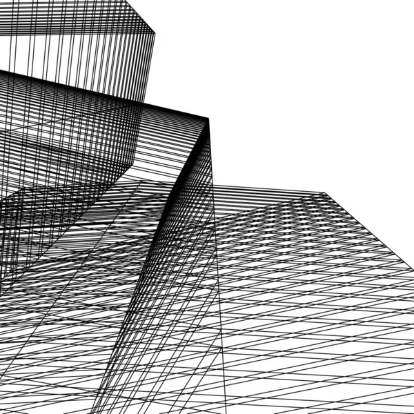 Abstrakte Geometrische Formen Illustration — Stockfoto