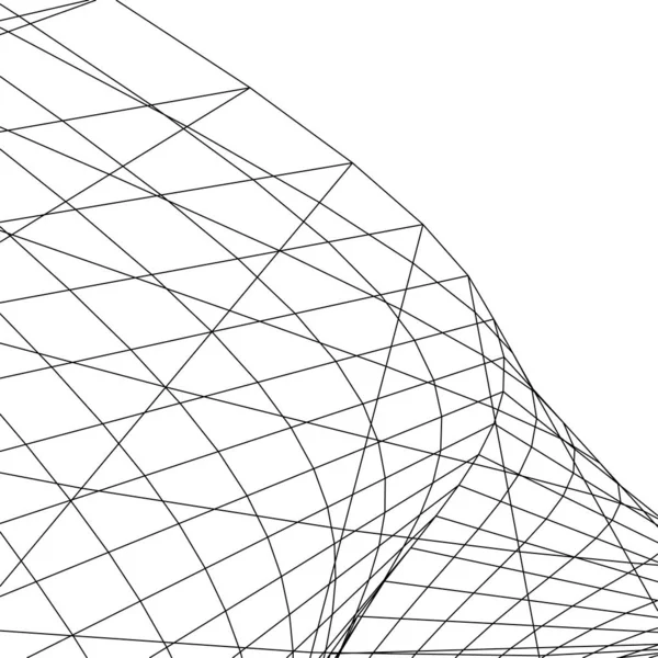 抽象几何形式3D — 图库照片