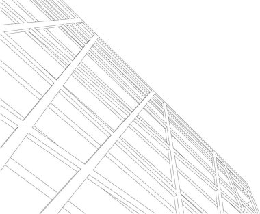 şehir mimarisi ve binalar 3D çizimi 