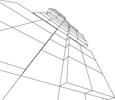 mimari yapı 3d çizim 