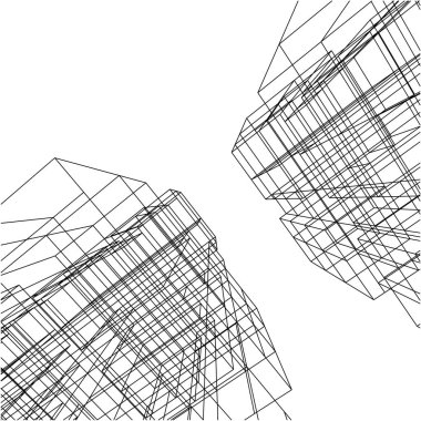 mimari yapı 3d çizim 