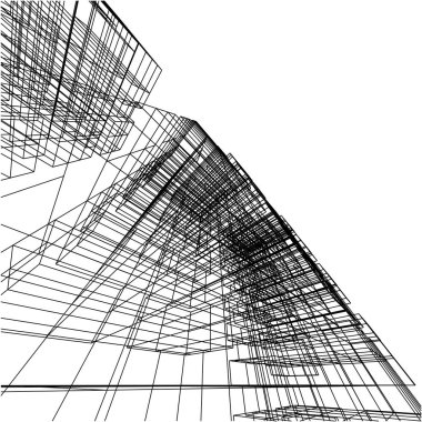 mimari yapı 3d çizim 