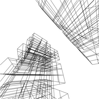 mimari yapı 3d çizim 