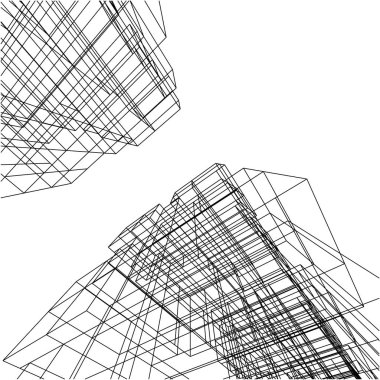 mimari yapı 3d çizim 