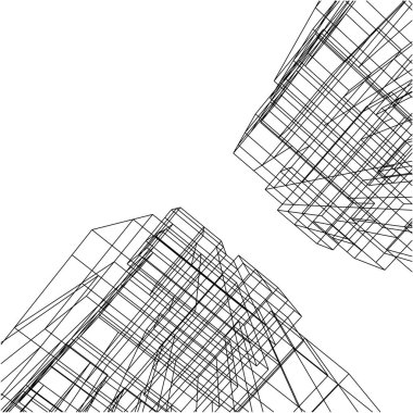 mimari yapı 3d çizim 