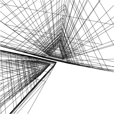 mimari yapı 3d çizim 