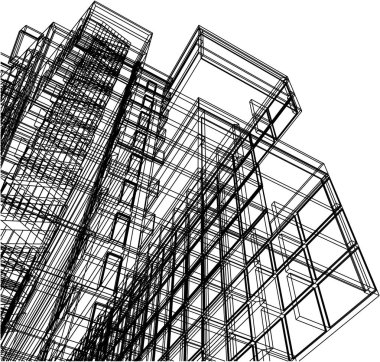 mimari yapı 3d çizim 